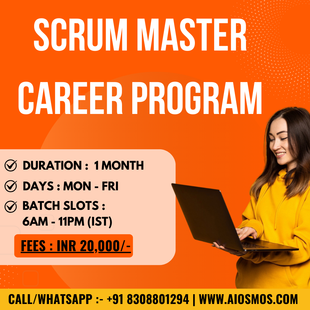 Scrum Master Career Program  |⏳1 Month | Mon–Fri | ₹20,000 INR